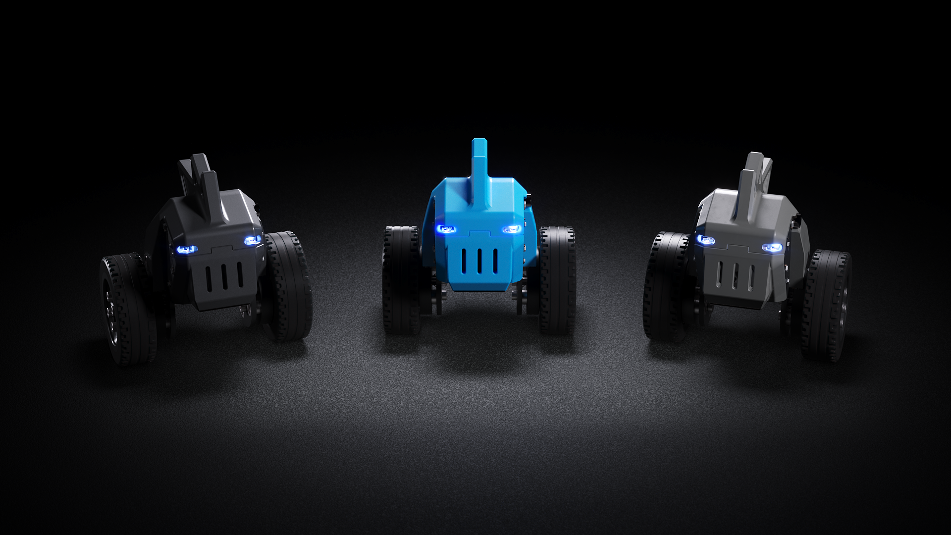 Robomates robots with accent lighting